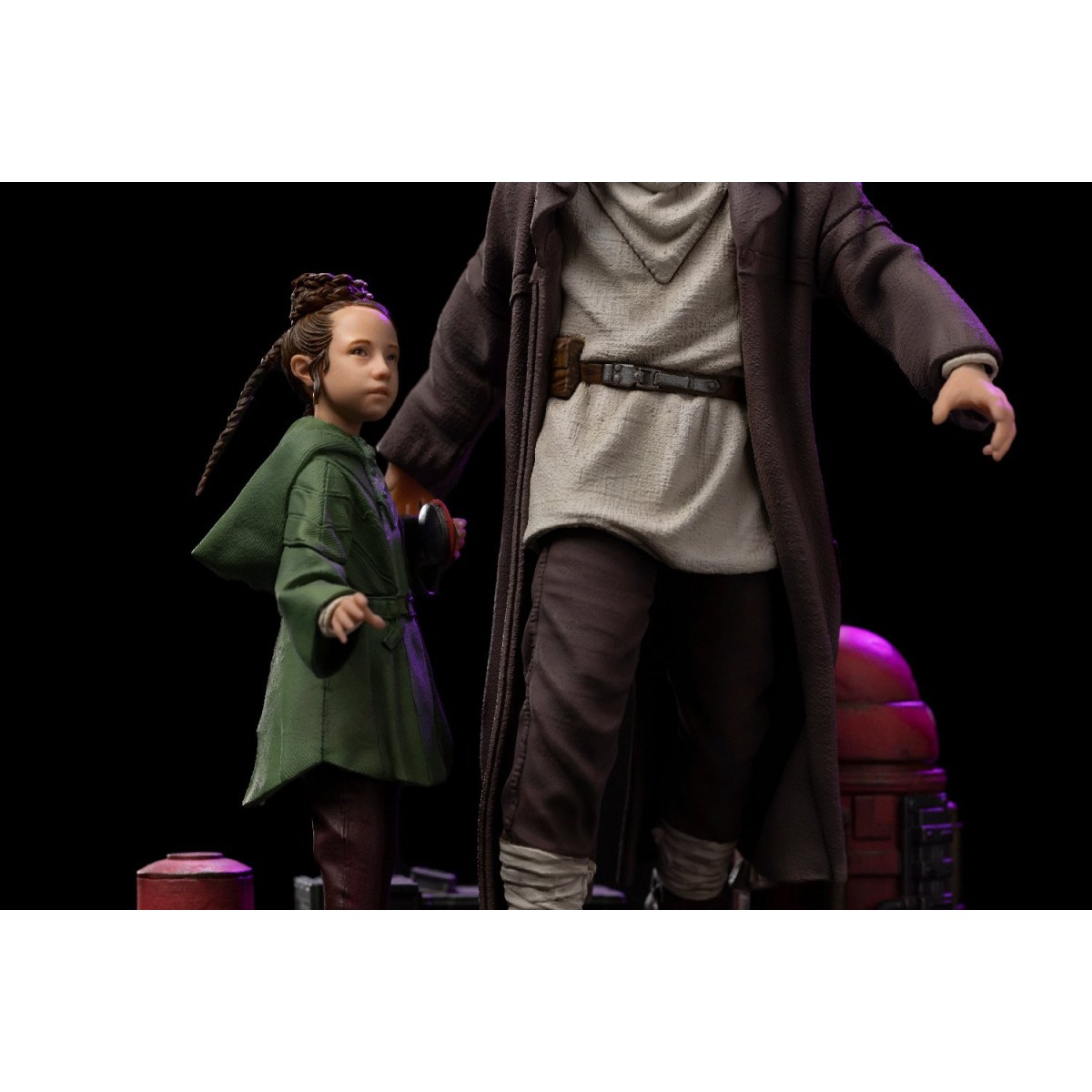 IRON STUDIOS - Obi-Wan e la giovane Leia Deluxe Art Scale 1/10 - Star Wars Obi-Wan Kenobi