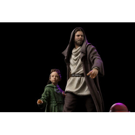 IRON STUDIOS - Obi-Wan e la giovane Leia Deluxe Art Scale 1/10 - Star Wars Obi-Wan Kenobi