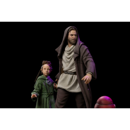 IRON STUDIOS - Obi-Wan e la giovane Leia Deluxe Art Scale 1/10 - Star Wars Obi-Wan Kenobi