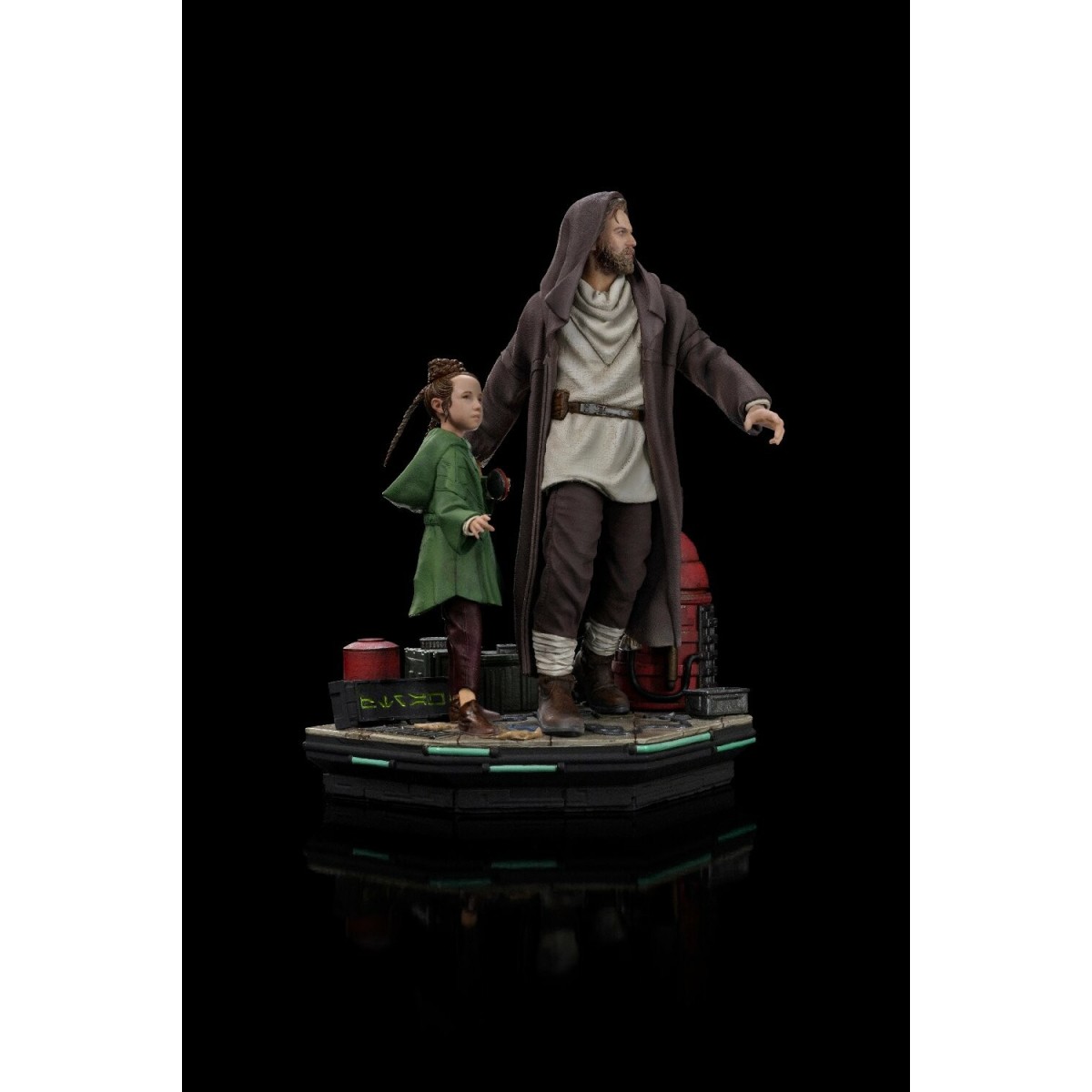 IRON STUDIOS - Obi-Wan e la giovane Leia Deluxe Art Scale 1/10 - Star Wars Obi-Wan Kenobi
