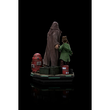 IRON STUDIOS - Obi-Wan e la giovane Leia Deluxe Art Scale 1/10 - Star Wars Obi-Wan Kenobi