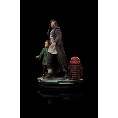 IRON STUDIOS - Obi-Wan e la giovane Leia Deluxe Art Scale 1/10 - Star Wars Obi-Wan Kenobi