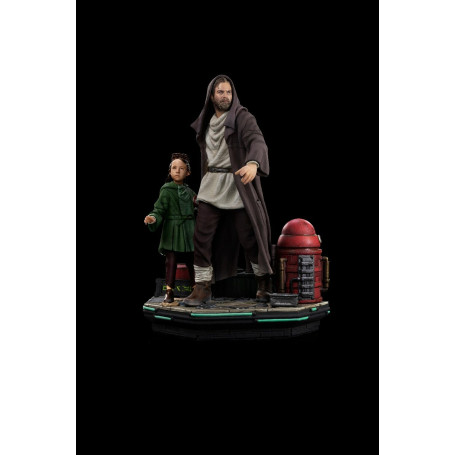 IRON STUDIOS - Obi-Wan e la giovane Leia Deluxe Art Scale 1/10 - Star Wars Obi-Wan Kenobi
