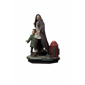 IRON STUDIOS - Obi-Wan e la giovane Leia Deluxe Art Scale 1/10 - Star Wars Obi-Wan Kenobi