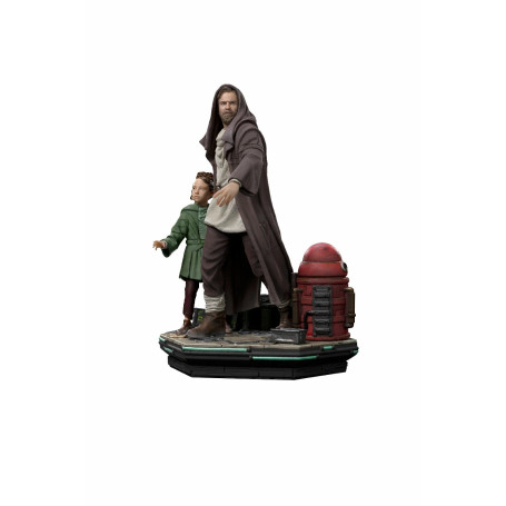 IRON STUDIOS - Obi-Wan e la giovane Leia Deluxe Art Scale 1/10 - Star Wars Obi-Wan Kenobi