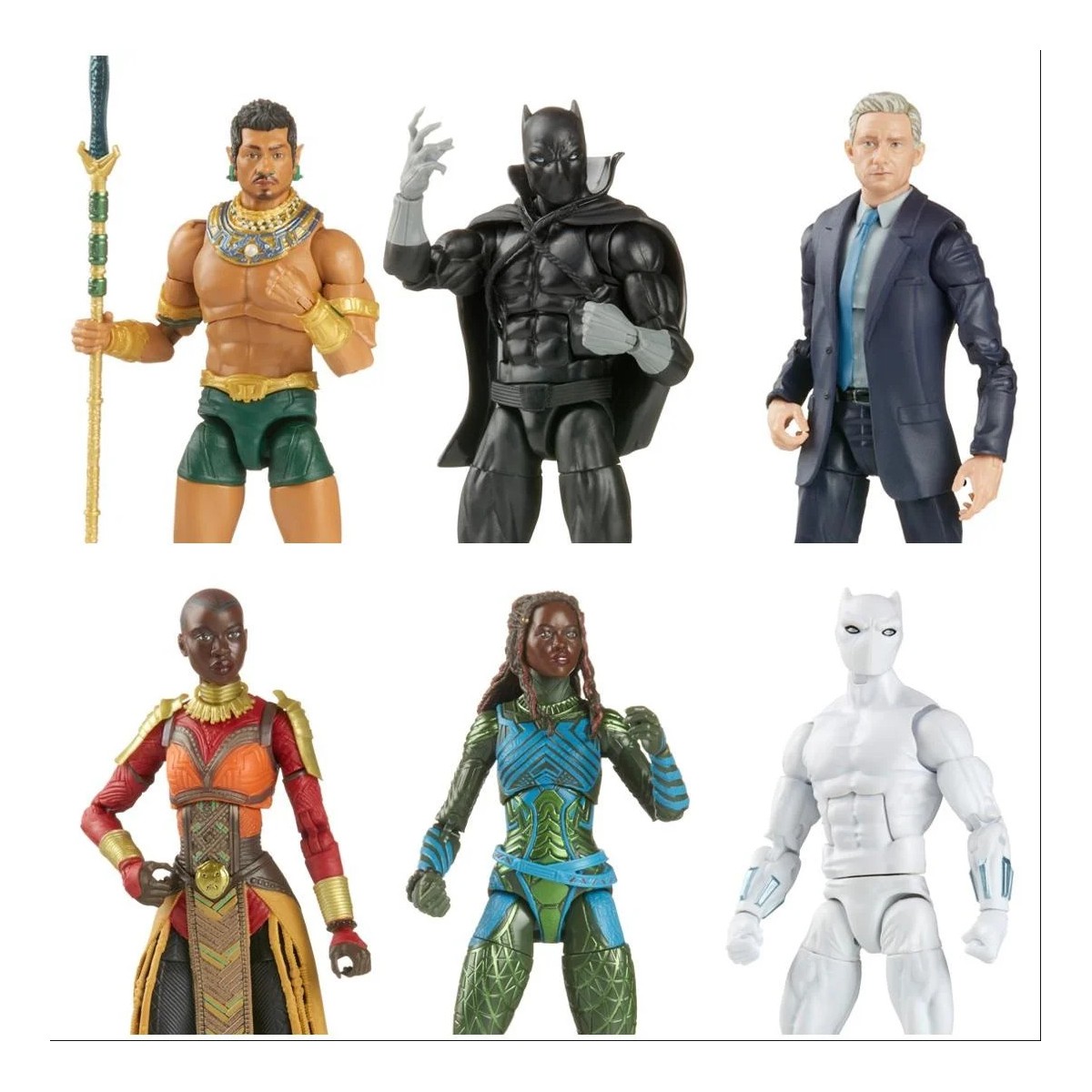 Marvel Legends - ONDA ATTUMA - Pantera Nera 2 Wakanda per sempre - set di 7 figure
