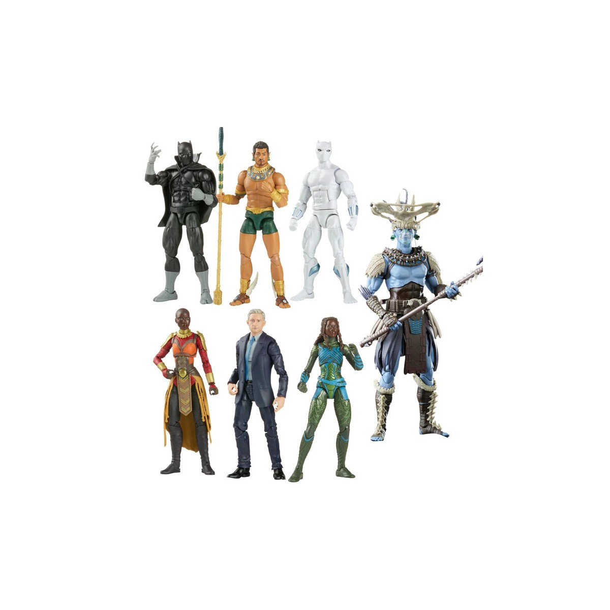 Marvel Legends - ONDA ATTUMA - Pantera Nera 2 Wakanda per sempre - set di 7 figure