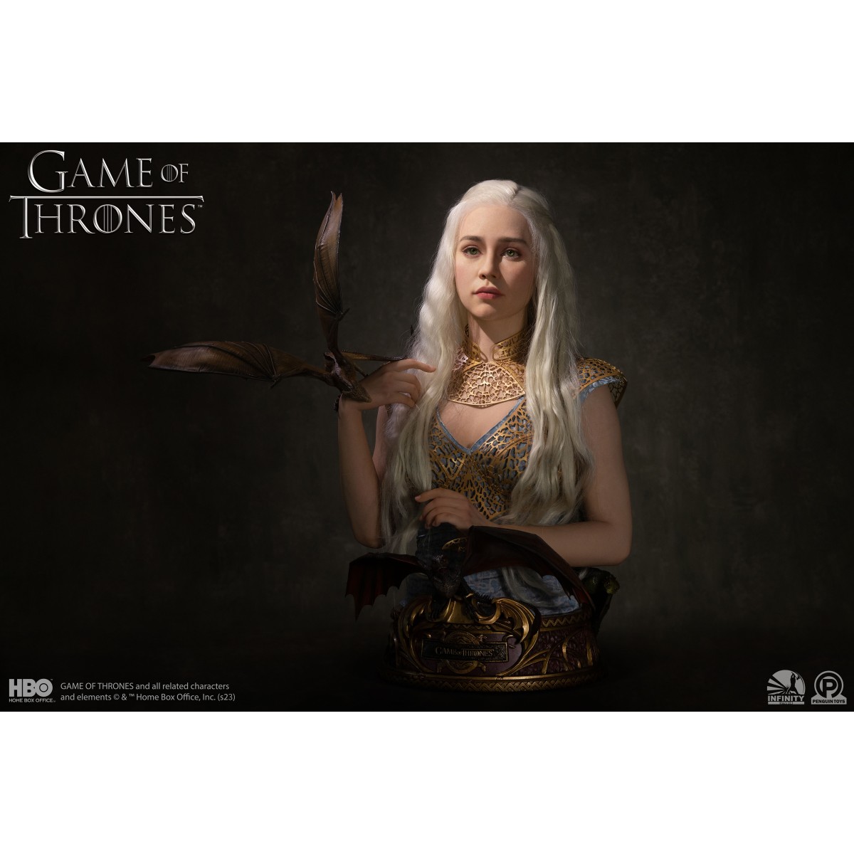 INFINITY STUDIO x PENGUIN TOYS - Busto di DAENERYS TARGARYEN 1/1 - Game Of Thrones