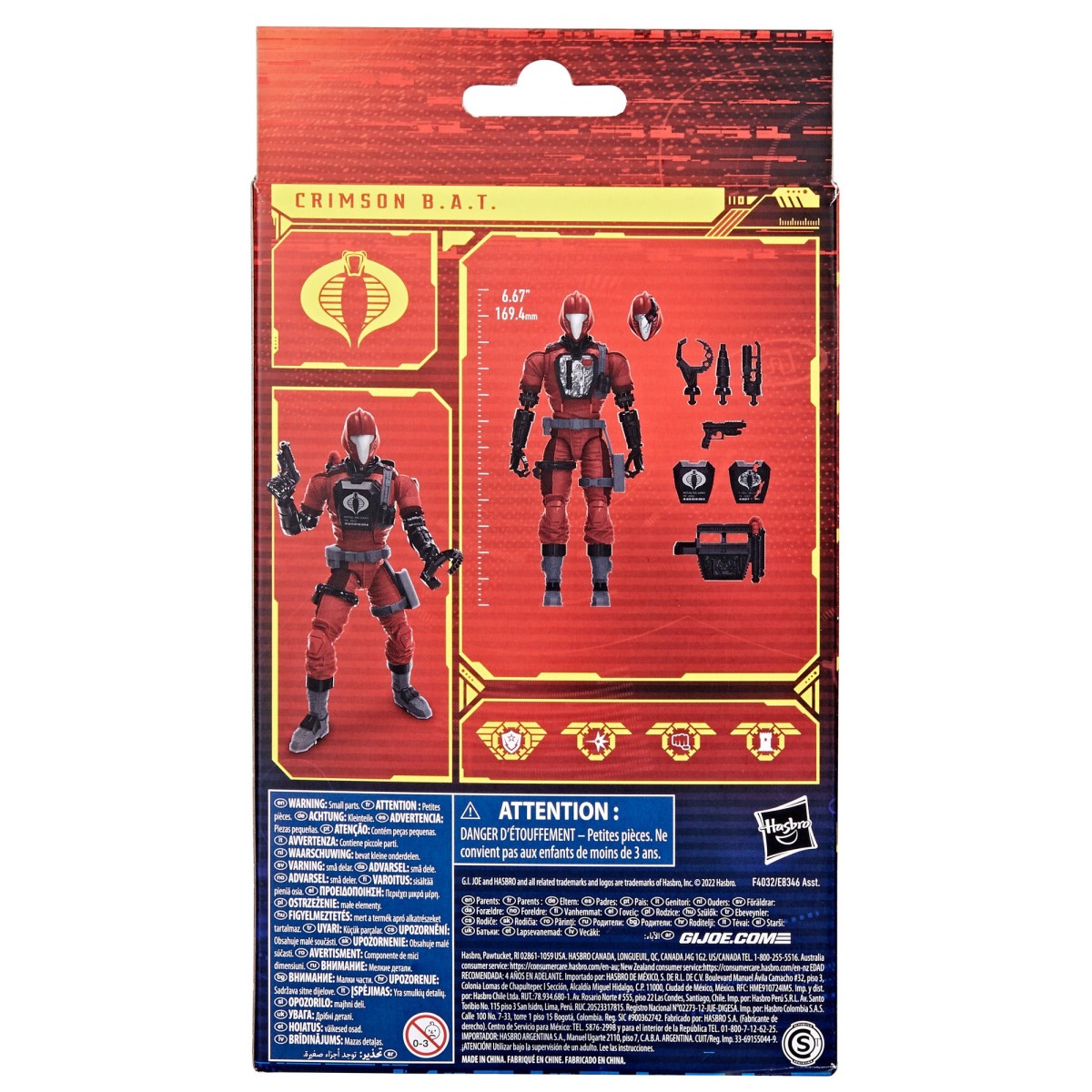 Hasbro G.I.JOE Serie Classificata - Crimson B.A.T.