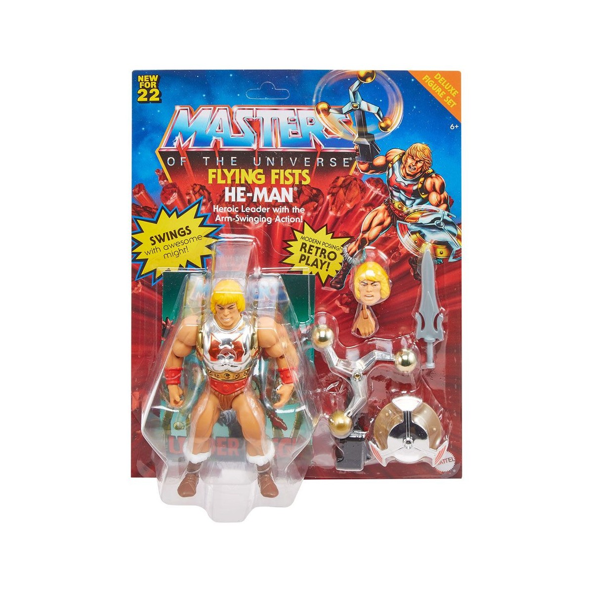 Masters of the Universe ORIGINS - Deluxe Pugni Volanti He-Man