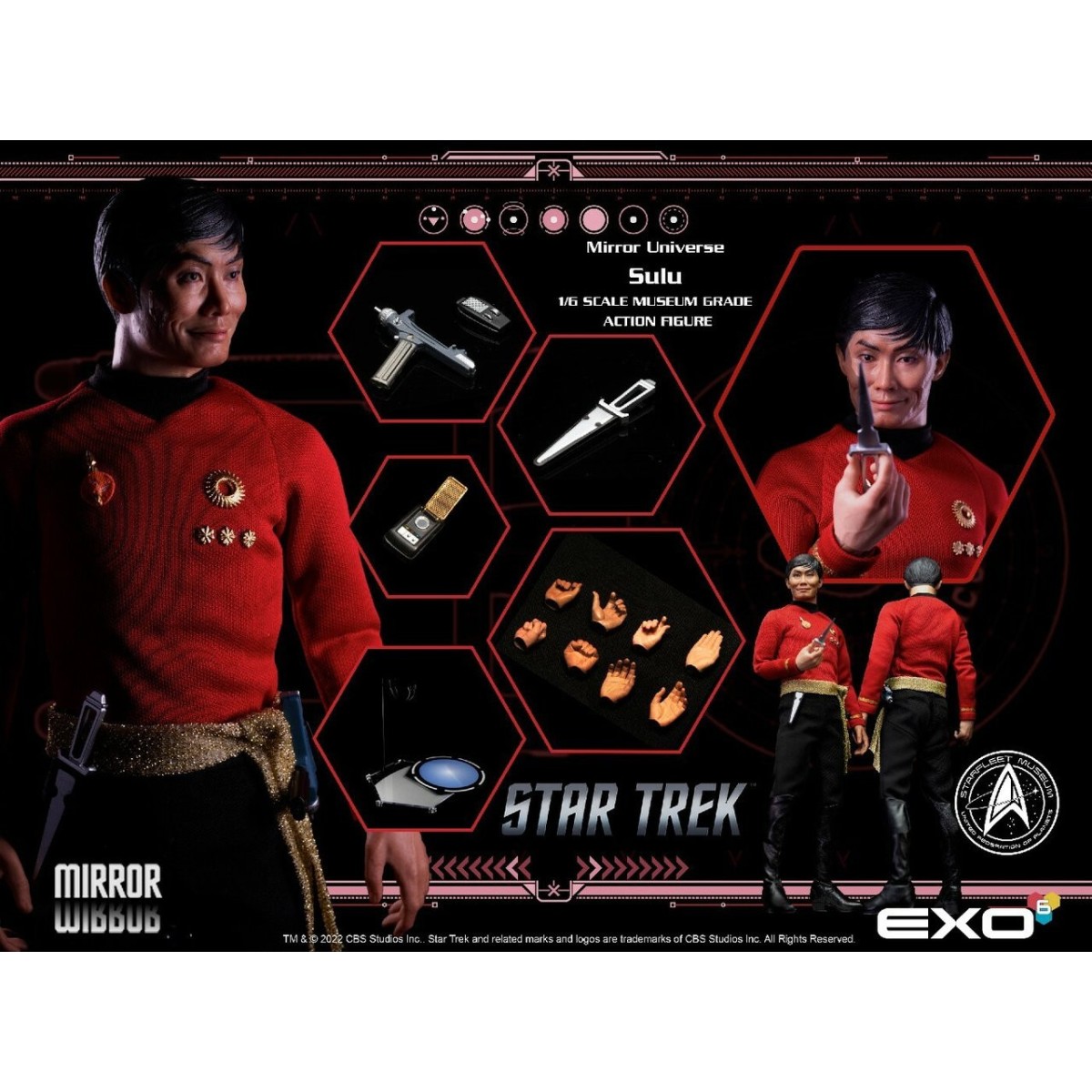 EXO-6 - Star Trek: The Original Series figura 1/6 dell'Universo Specchio Sulu