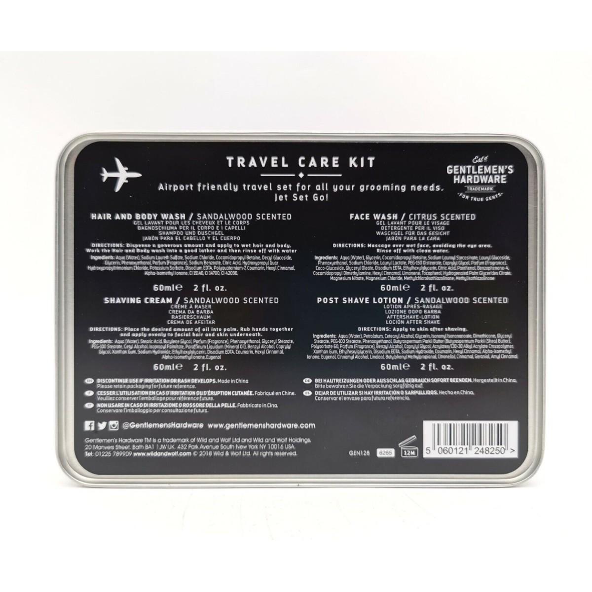 Kit soins voyage pour homme