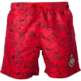 Mario - Maillot de Bain Mario / Rouge / S