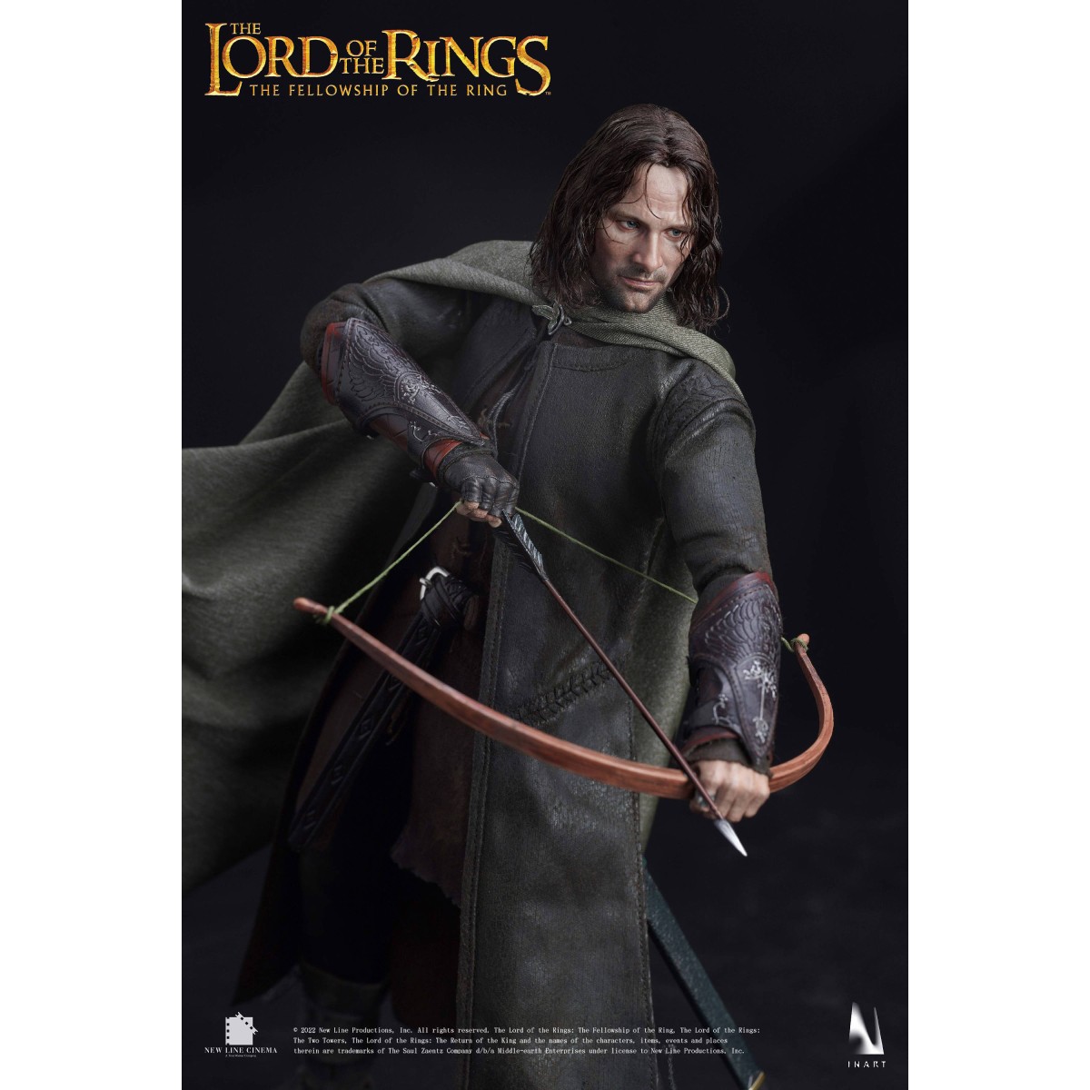Queen Studios - Il Signore degli Anelli - Aragorn Edizione Premium (capelli radicati) 1/6 INART
