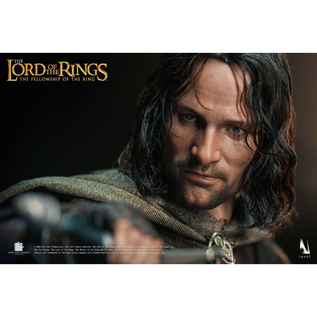 Queen Studios - Il Signore degli Anelli - Aragorn Edizione Premium (capelli radicati) 1/6 INART