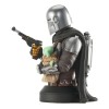 Gentle Giant - busto 1/6 del Mandaloriano con Grogu - Star Wars: Il Mandaloriano