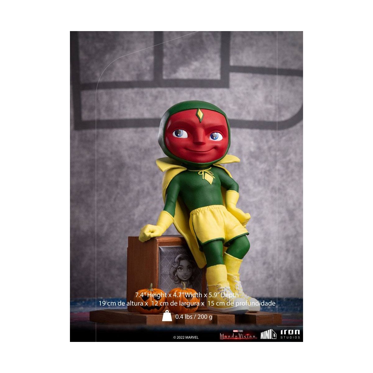 Iron Studios - Visione versione Halloween - WandaVision Mini Co.Heroes PVC