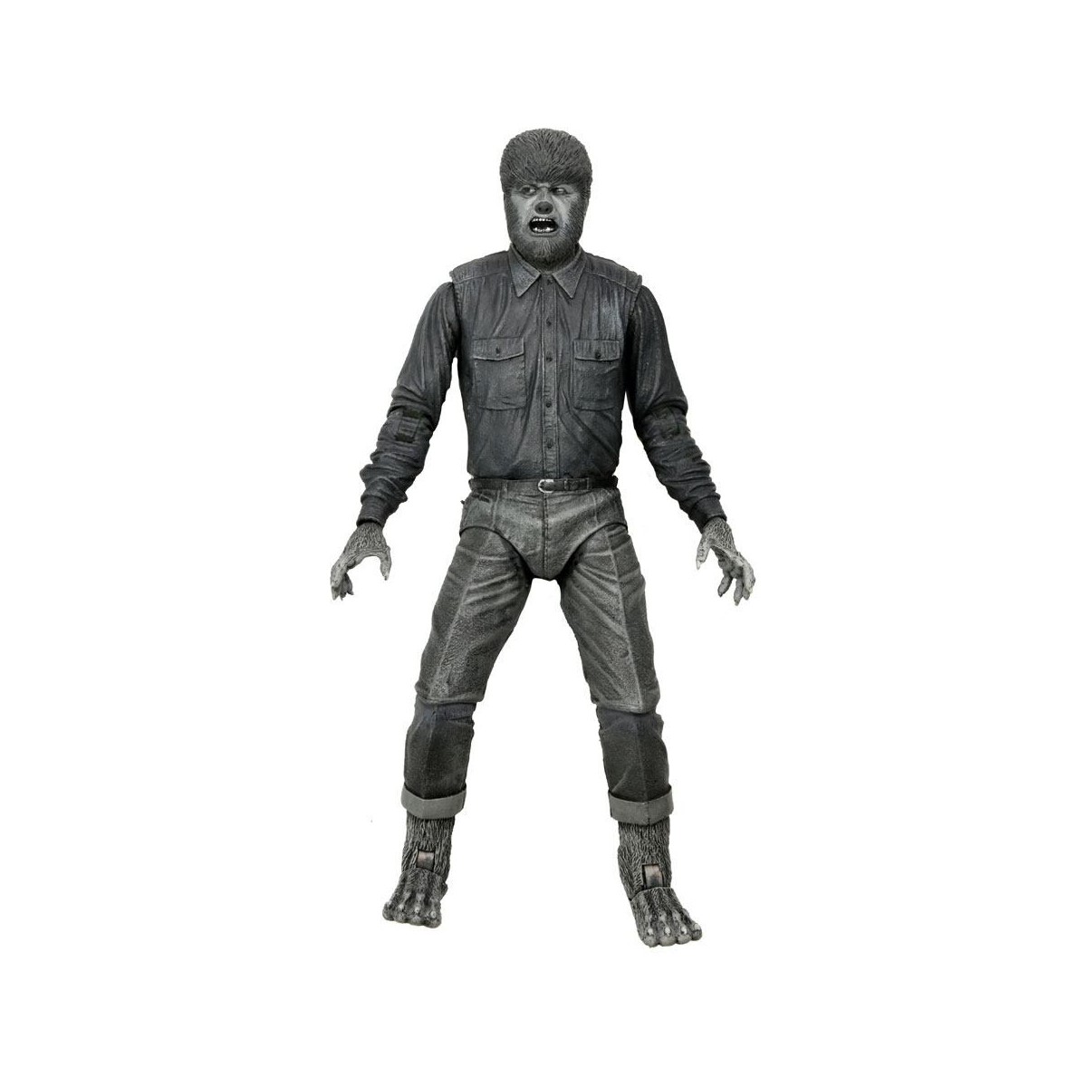 NECA - Ultimate L'uomo lupo versione in bianco e nero - Mostri universali