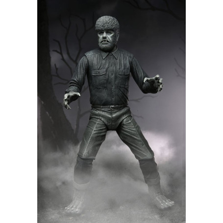 NECA - Ultimate L'uomo lupo versione in bianco e nero - Mostri universali