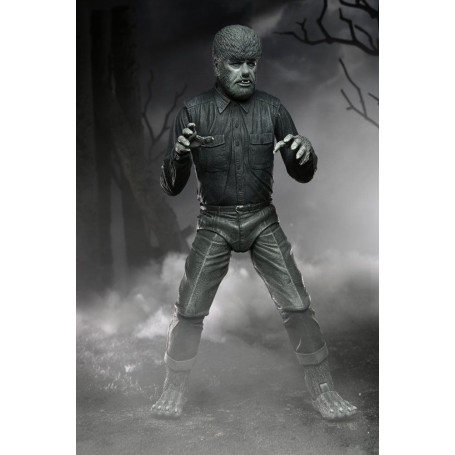 NECA - Ultimate L'uomo lupo versione in bianco e nero - Mostri universali