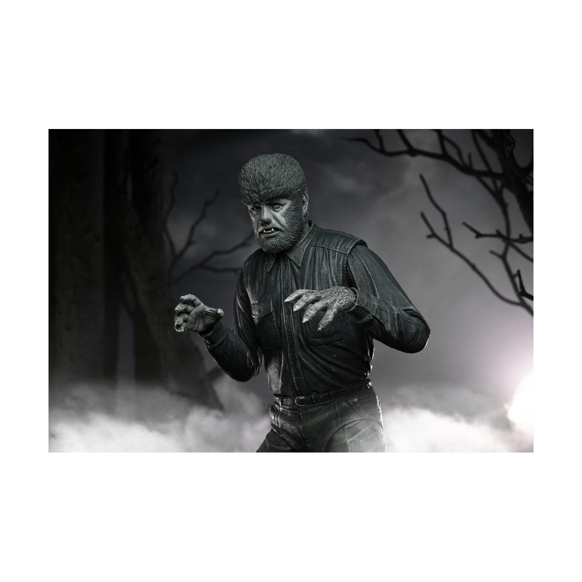 NECA - Ultimate L'uomo lupo versione in bianco e nero - Mostri universali