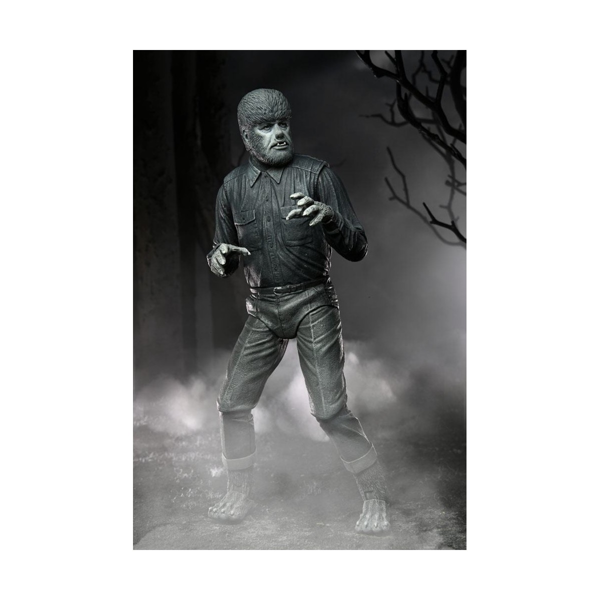 NECA - Ultimate L'uomo lupo versione in bianco e nero - Mostri universali