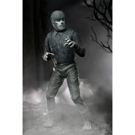 NECA - Ultimate L'uomo lupo versione in bianco e nero - Mostri universali