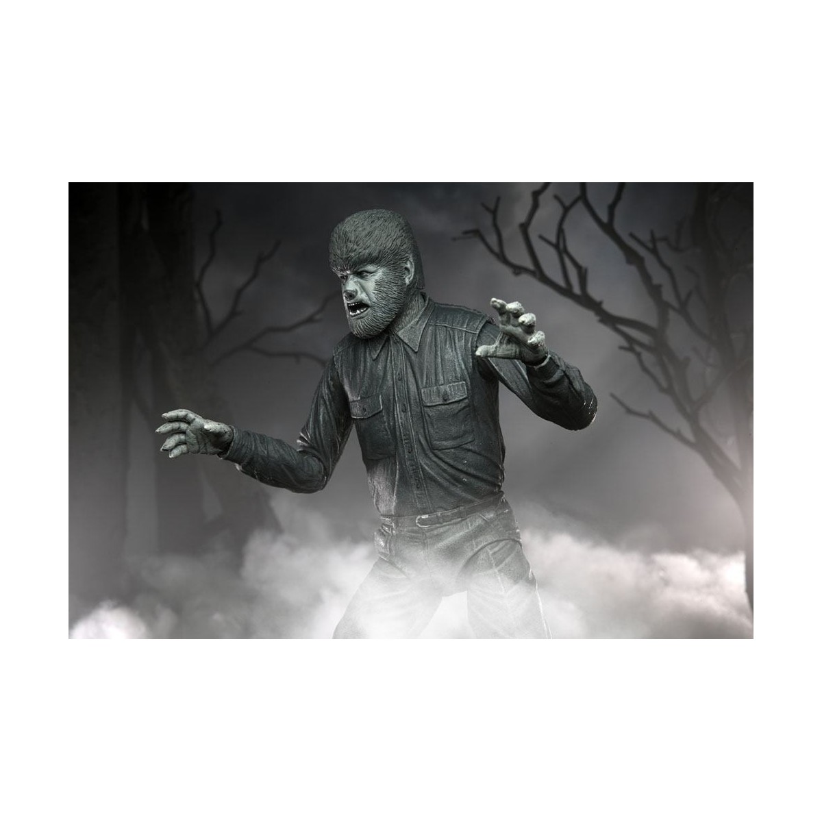 NECA - Ultimate L'uomo lupo versione in bianco e nero - Mostri universali