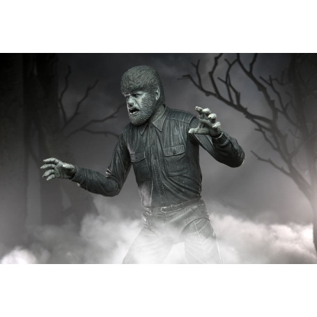 NECA - Ultimate L'uomo lupo versione in bianco e nero - Mostri universali