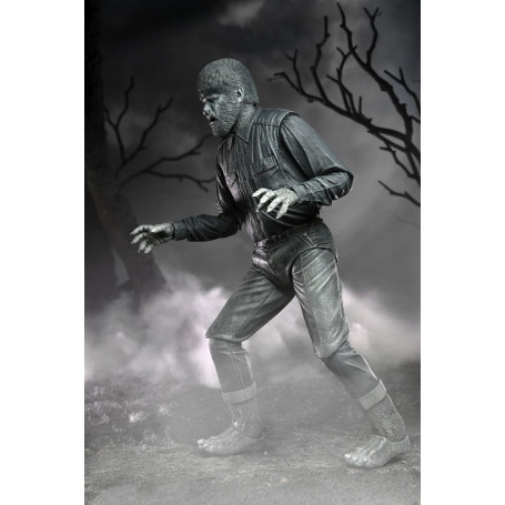 NECA - Ultimate L'uomo lupo versione in bianco e nero - Mostri universali