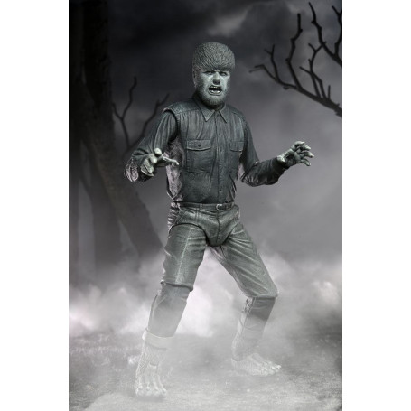 NECA - Ultimate L'uomo lupo versione in bianco e nero - Mostri universali