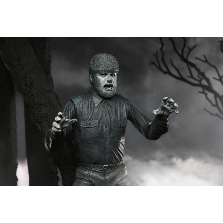 NECA - Ultimate L'uomo lupo versione in bianco e nero - Mostri universali