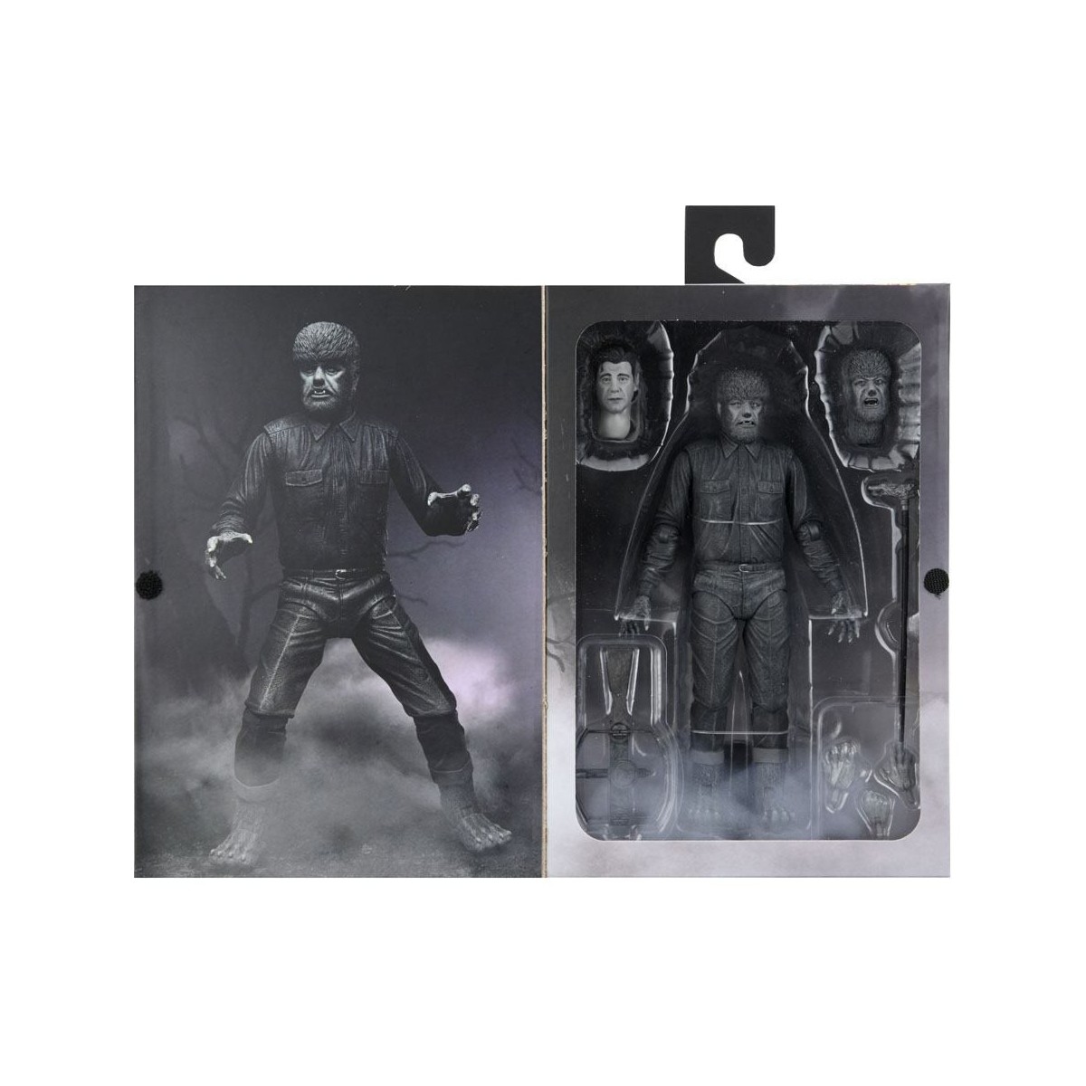 NECA - Ultimate L'uomo lupo versione in bianco e nero - Mostri universali