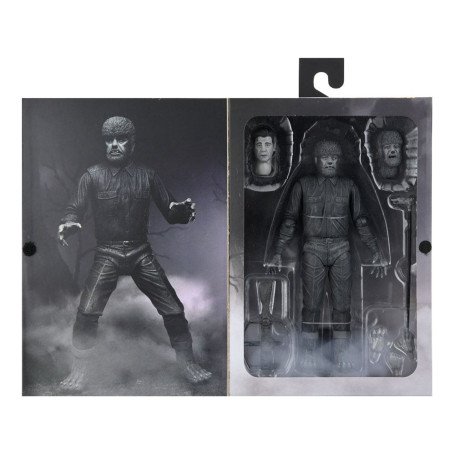 NECA - Ultimate L'uomo lupo versione in bianco e nero - Mostri universali