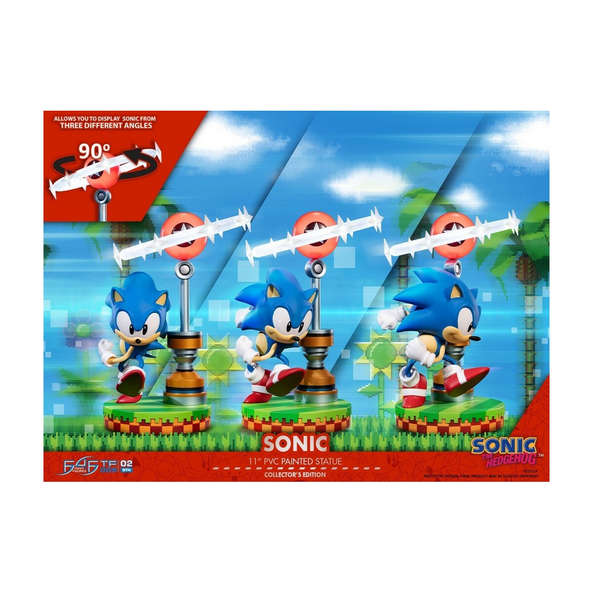 First 4 Figures - Statua in PVC di Sonic the Hedgehog in edizione da collezione 
