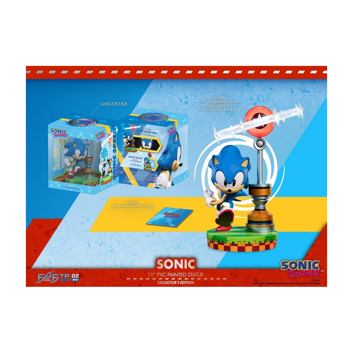 First 4 Figures - Statua in PVC di Sonic the Hedgehog in edizione da collezione 