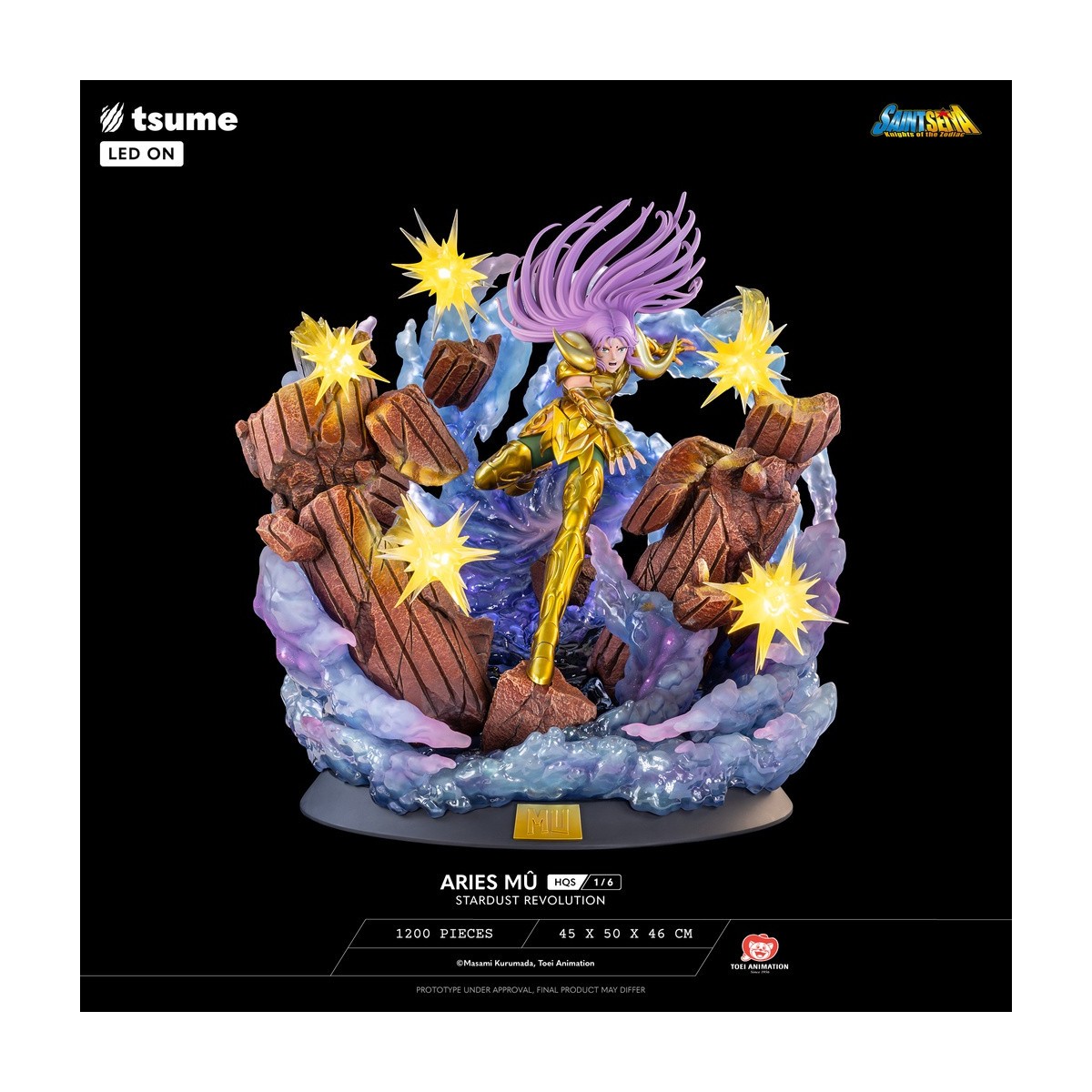 Statua Tsume HQS Saint Seiya - Aries Mû Stardust Revolution 1/6