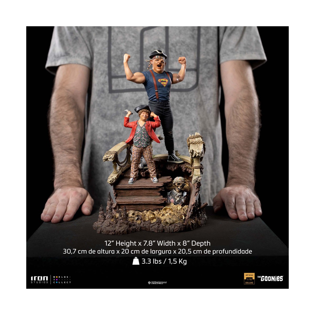 Iron Studios - Sloth e Chunk 1/10 I Goonies Deluxe Art Scale - Cinoque e Choco