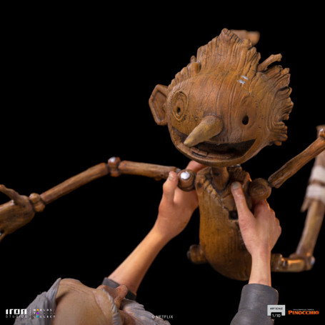 Iron Studios - Gepeto e Pinocchio BDS Art Scale 1/10 - Pinocchio di Guillermo del Toro