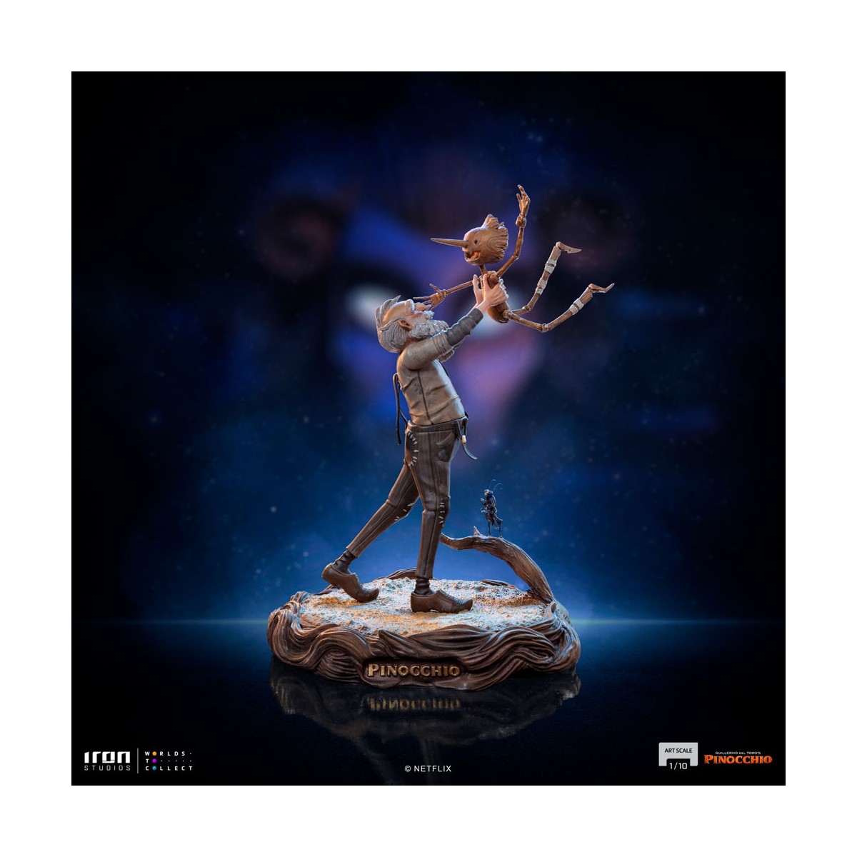 Iron Studios - Gepeto e Pinocchio BDS Art Scale 1/10 - Pinocchio di Guillermo del Toro