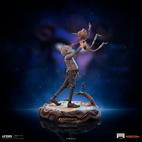 Iron Studios - Gepeto e Pinocchio BDS Art Scale 1/10 - Pinocchio di Guillermo del Toro
