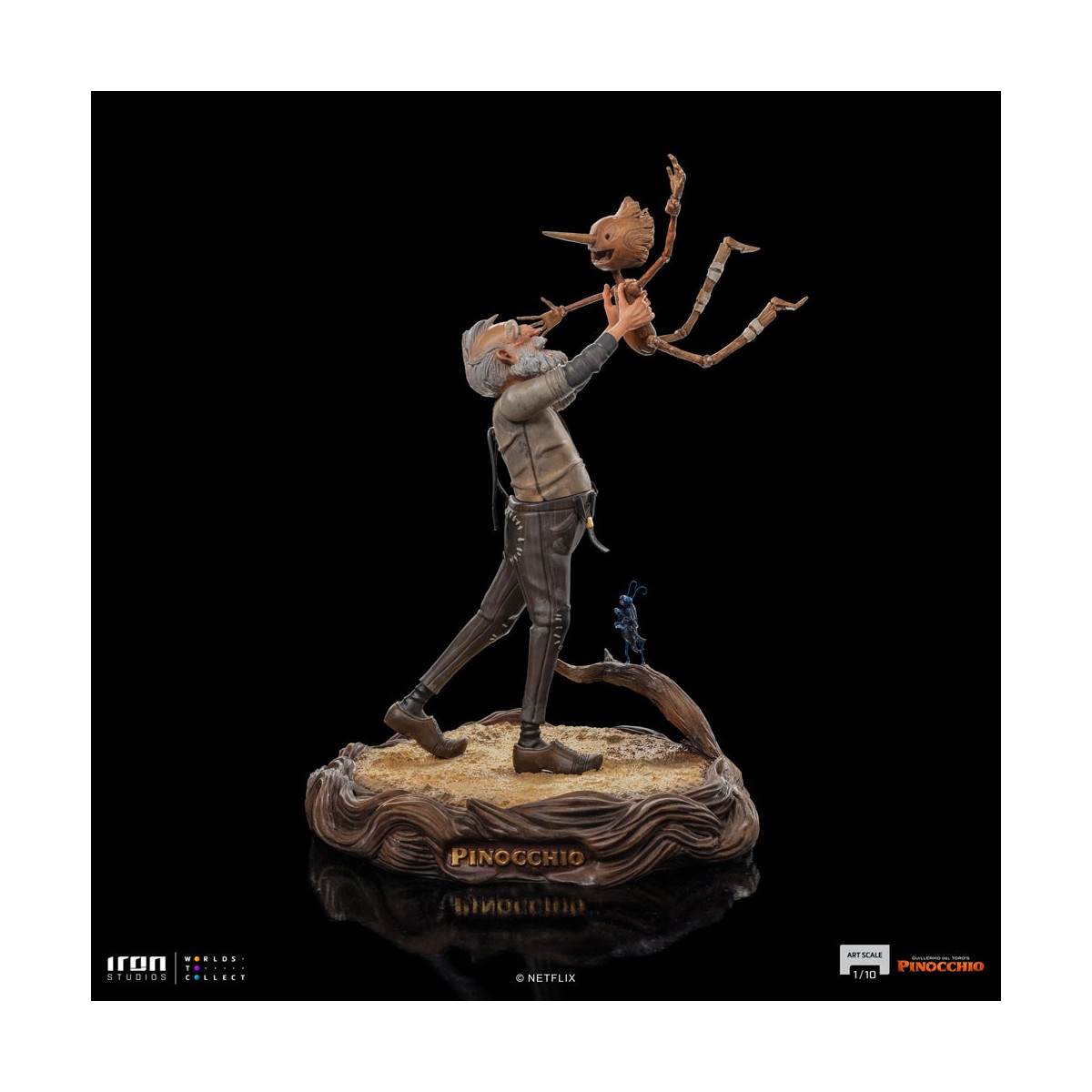 Iron Studios - Gepeto e Pinocchio BDS Art Scale 1/10 - Pinocchio di Guillermo del Toro