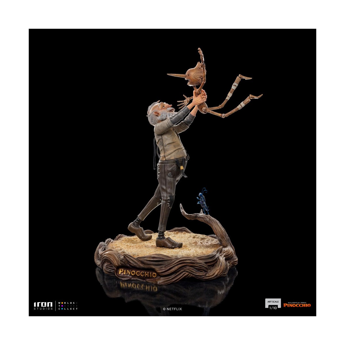 Iron Studios - Gepeto e Pinocchio BDS Art Scale 1/10 - Pinocchio di Guillermo del Toro