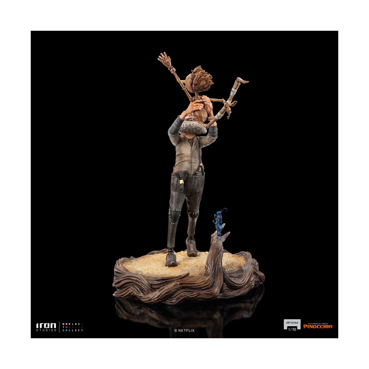 Iron Studios - Gepeto e Pinocchio BDS Art Scale 1/10 - Pinocchio di Guillermo del Toro