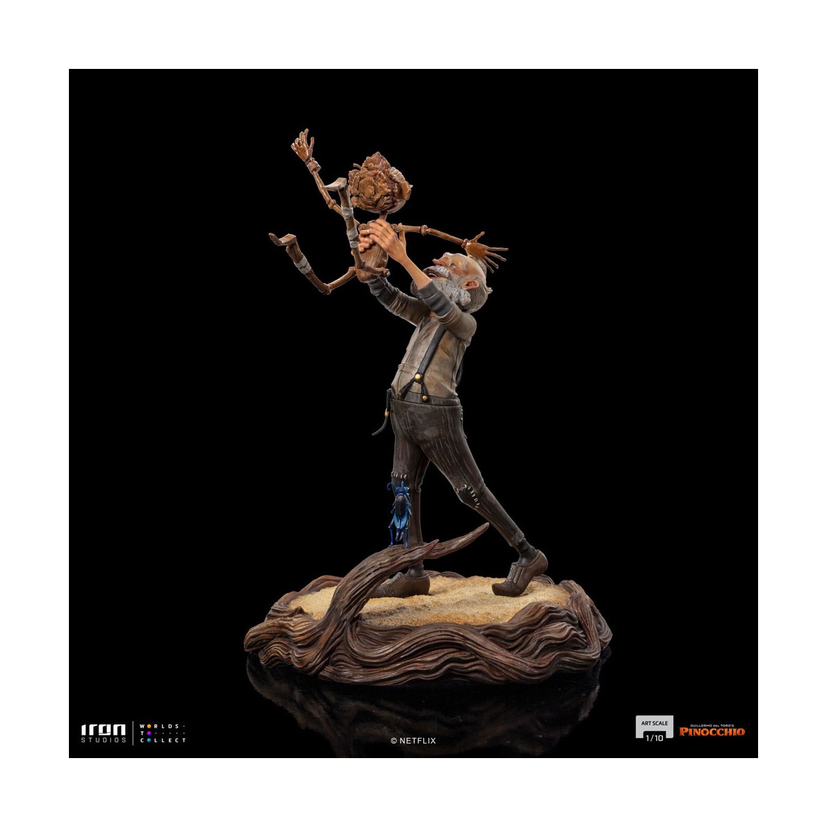 Iron Studios - Gepeto e Pinocchio BDS Art Scale 1/10 - Pinocchio di Guillermo del Toro