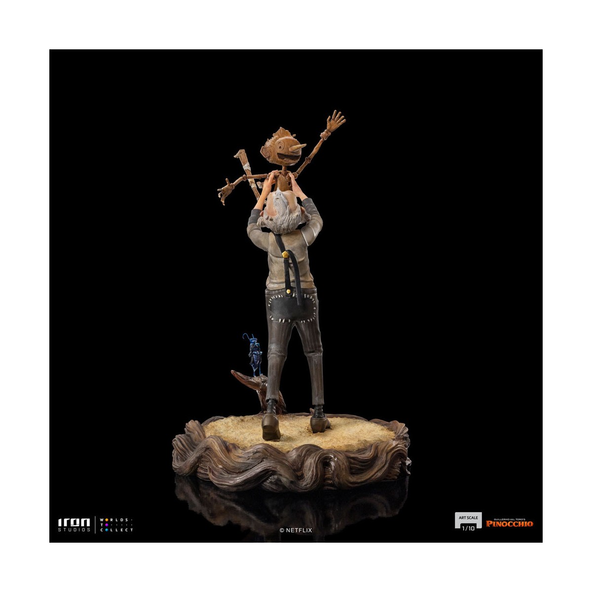 Iron Studios - Gepeto e Pinocchio BDS Art Scale 1/10 - Pinocchio di Guillermo del Toro
