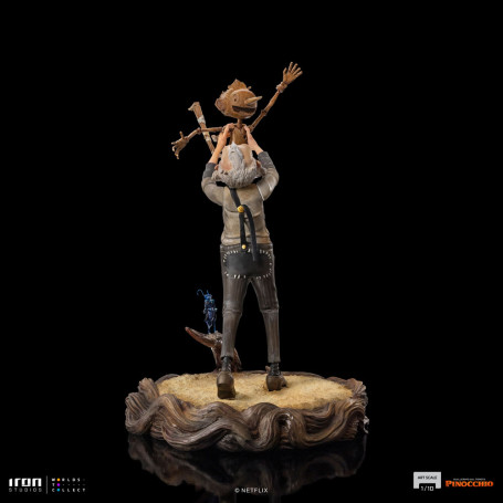 Iron Studios - Gepeto e Pinocchio BDS Art Scale 1/10 - Pinocchio di Guillermo del Toro