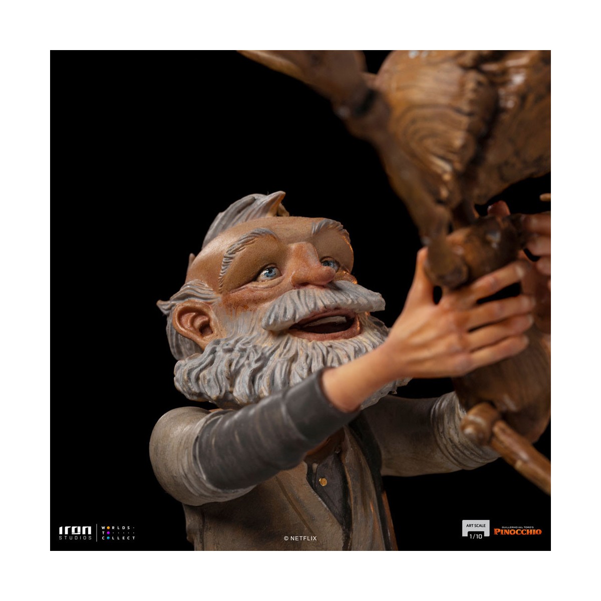 Iron Studios - Gepeto e Pinocchio BDS Art Scale 1/10 - Pinocchio di Guillermo del Toro