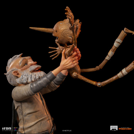 Iron Studios - Gepeto e Pinocchio BDS Art Scale 1/10 - Pinocchio di Guillermo del Toro
