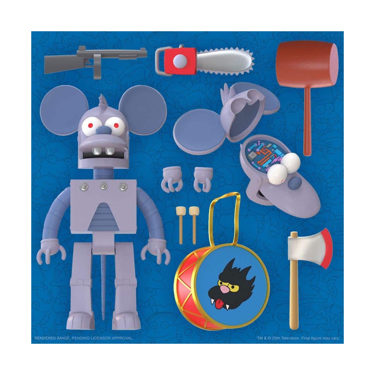 Super 7 - I Simpson - Ultimates Robot Prurito I Simpson